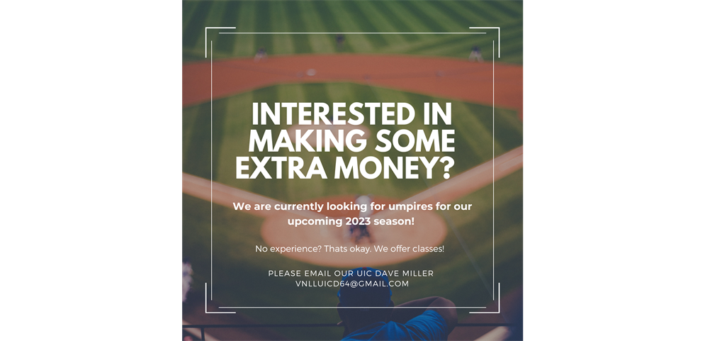 Looking for umpires
